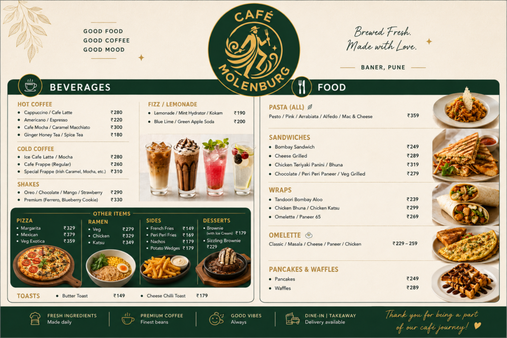menu card draft